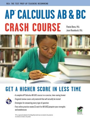 cover image of AP Calculus AB & BC Crash Course